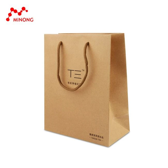 Bag Papur Kraft Gyda Dolenni Cotwm